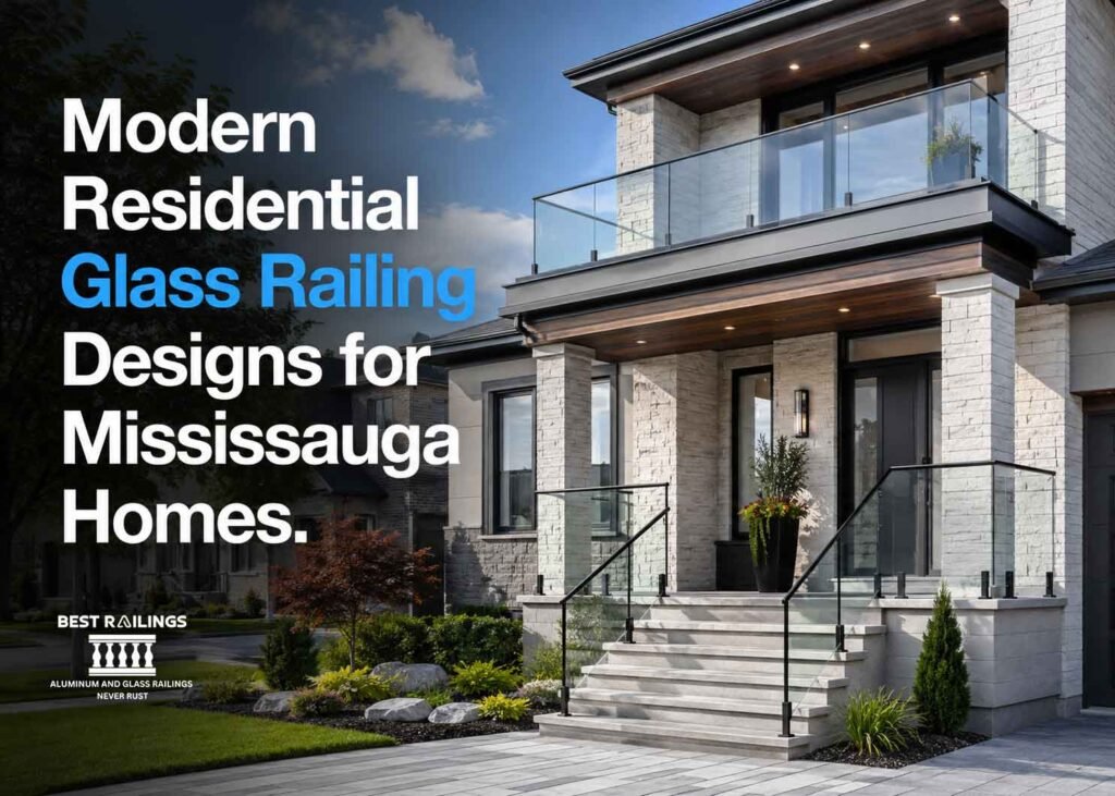 Modern Residential Glass Railing Designs for Mississauga Homes
