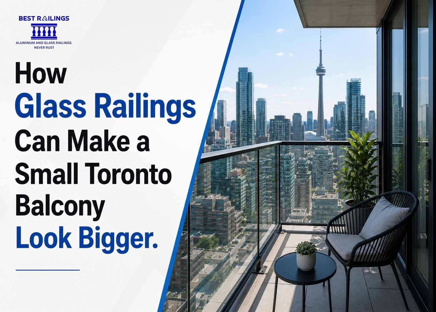 How Glass Railings Can Make a Small Toronto Balcony Look Bigger