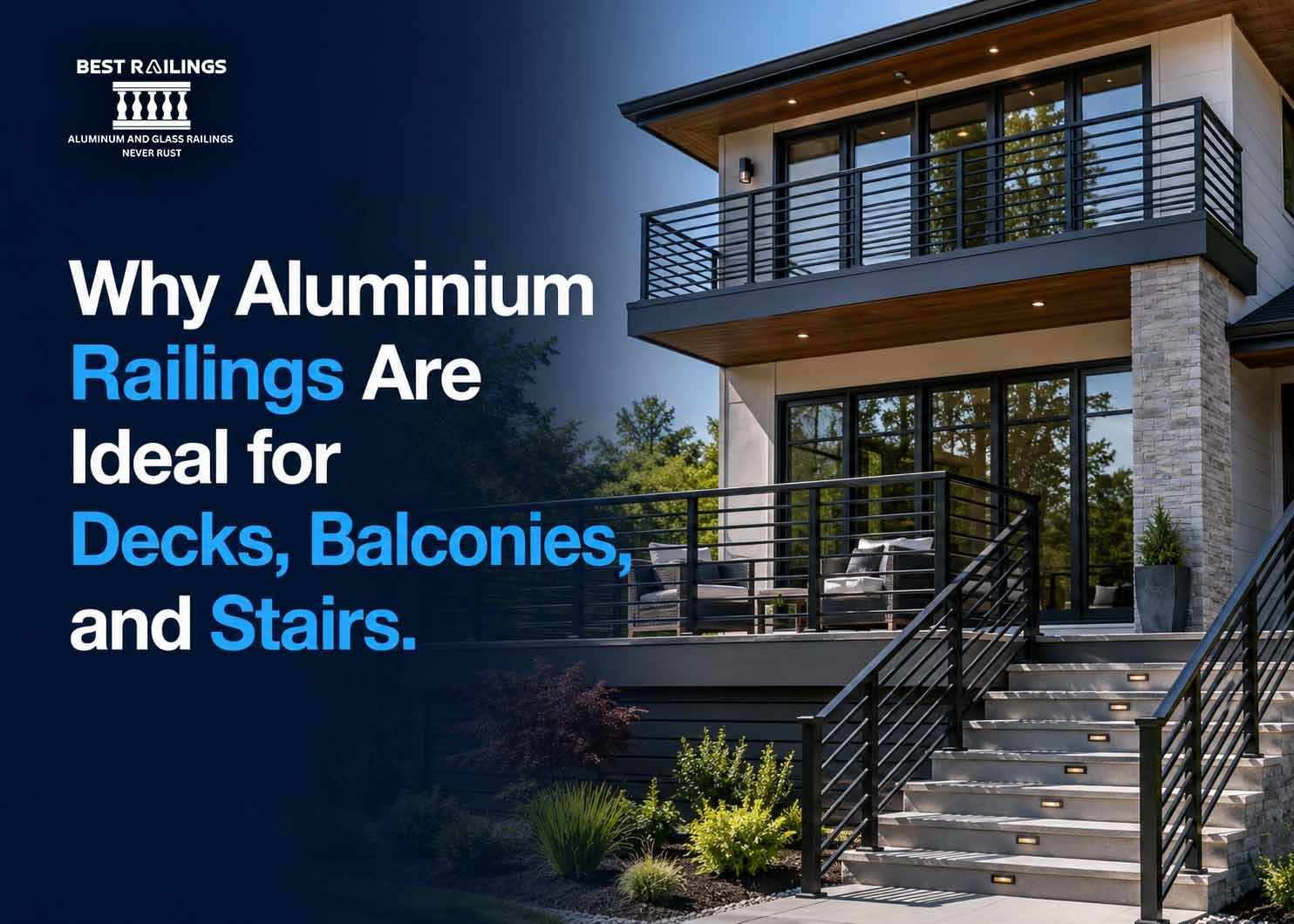 Why Aluminium Railings Are Ideal for Decks, Balconies, and Stairs