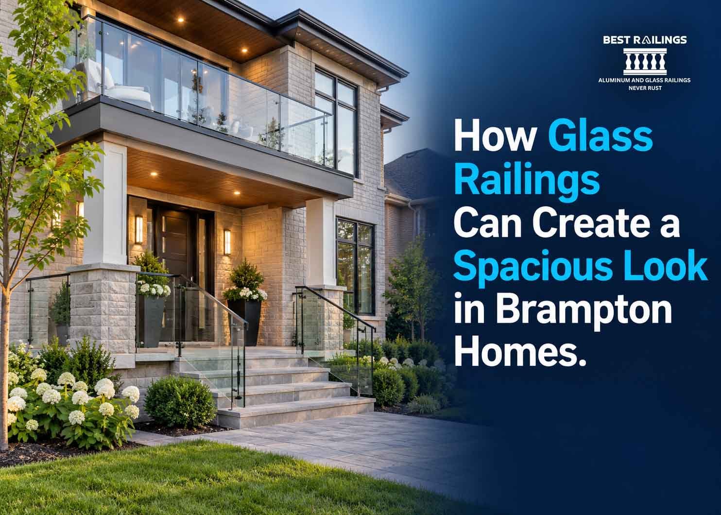 How Glass Railings Can Create a Spacious Look in Brampton Homes
