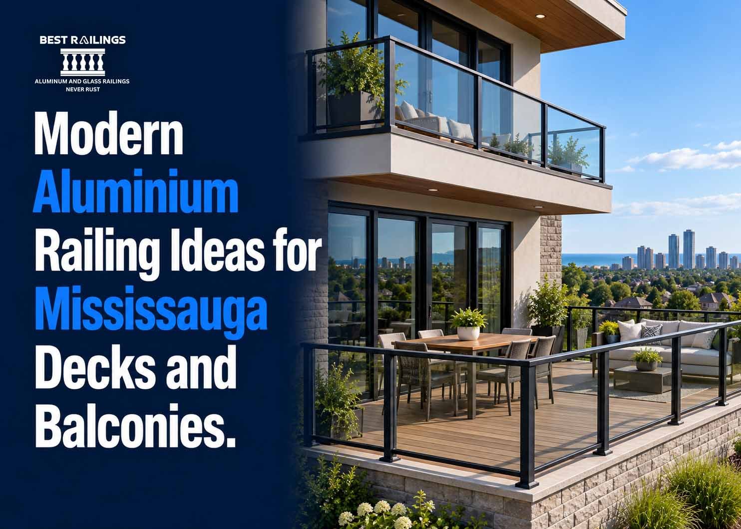 Modern Aluminium Railing Ideas for Mississauga Decks and Balconies