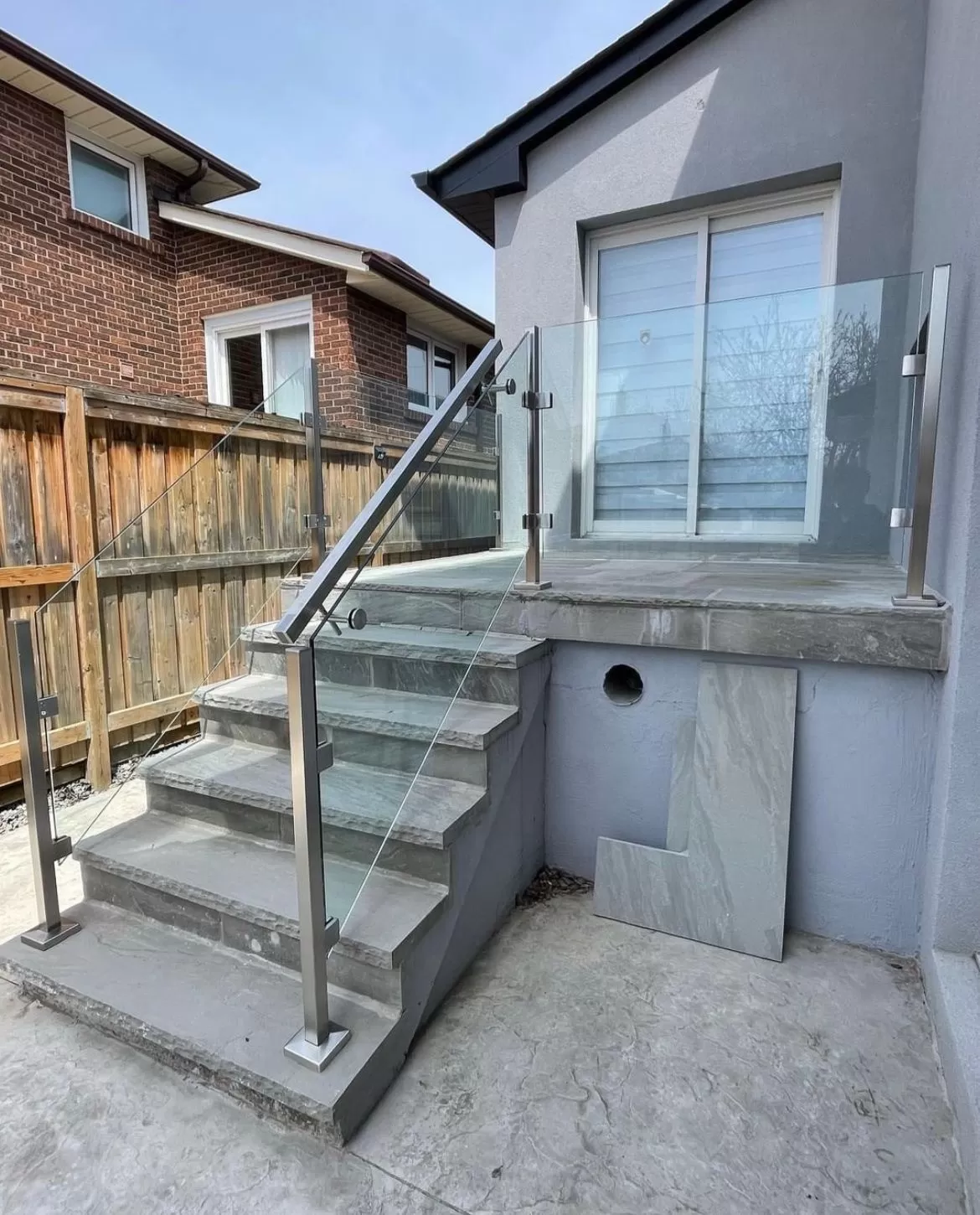 Glass railings