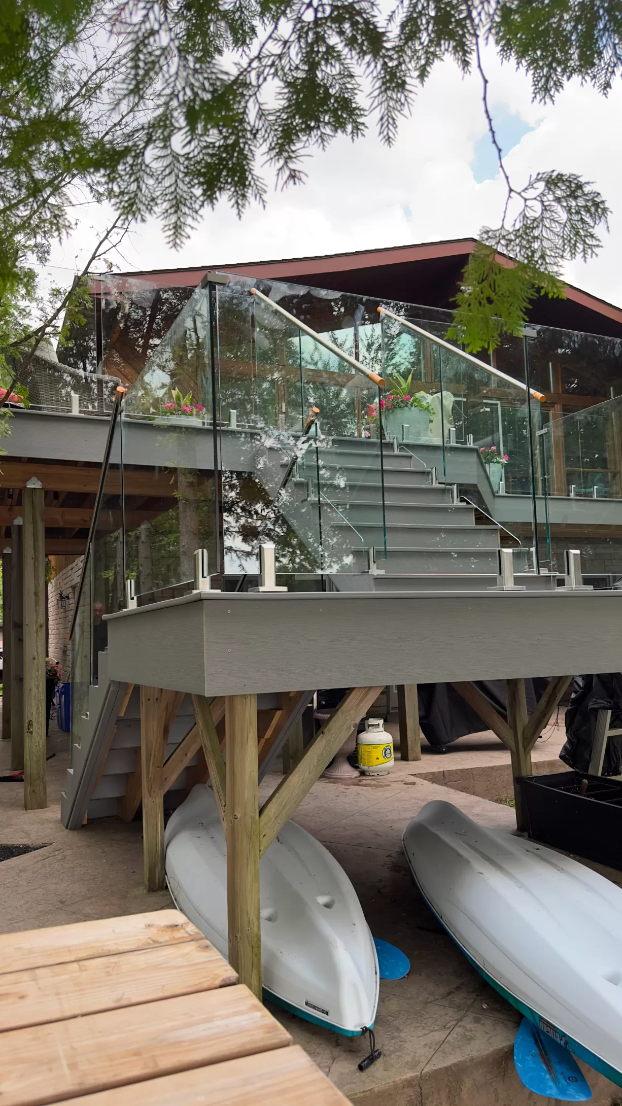 Glass railings